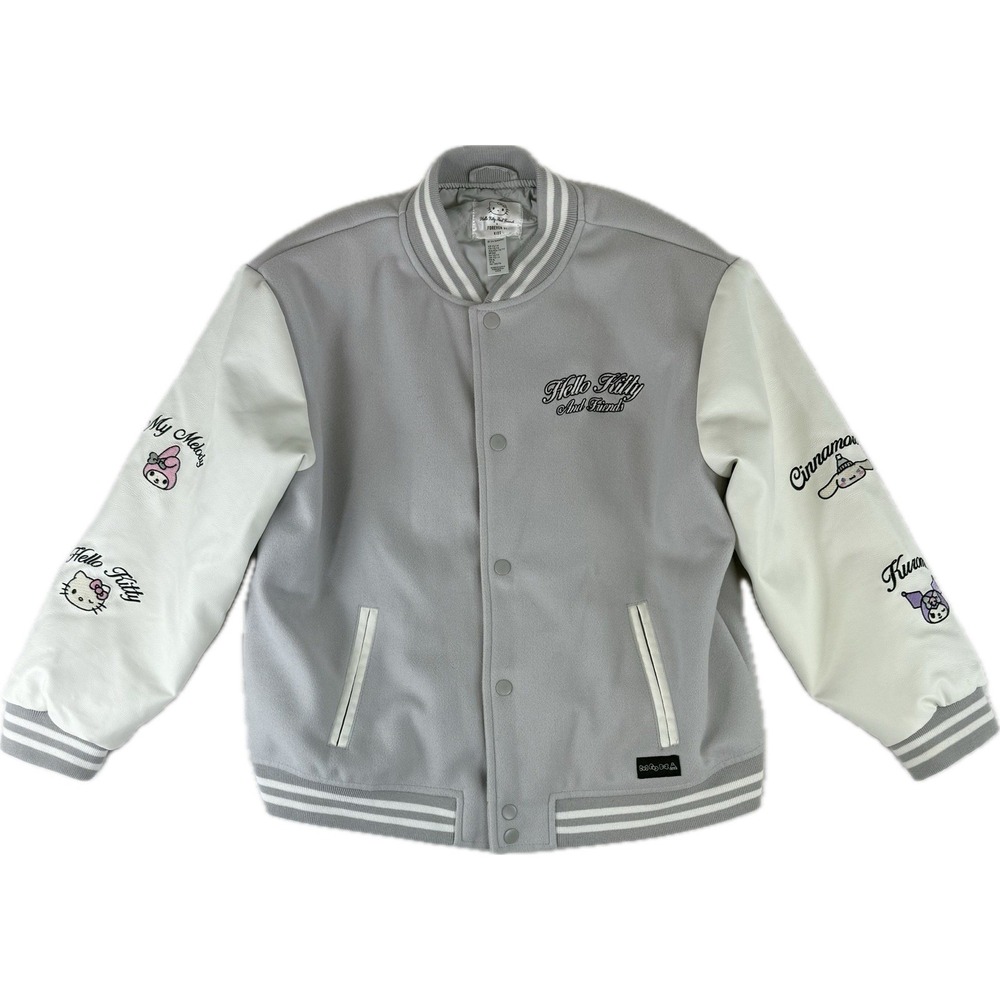 HELLO KITTY & FRIENDS‎ VARSITY BOMBER JACKET Kids Size 13/14 Forever 21 Kids